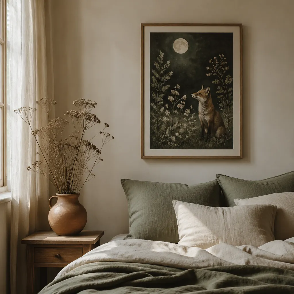 An Elistit wall-art listing shown as a branded interior mockup